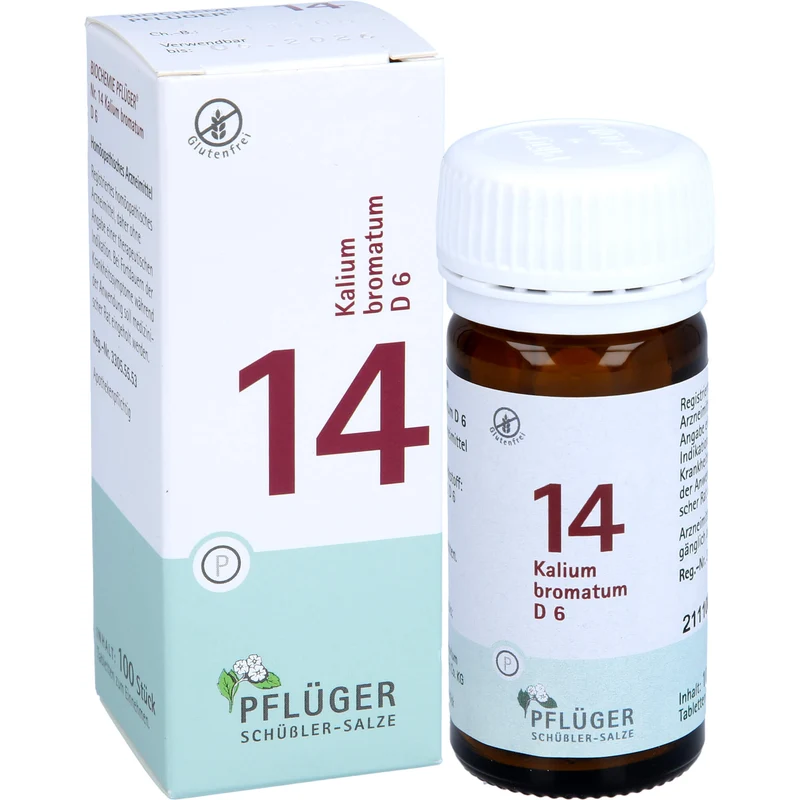Pflüger Biochemie Nr.14 Kalium bromatum D6 Tabletten, 100 St. Tabletten