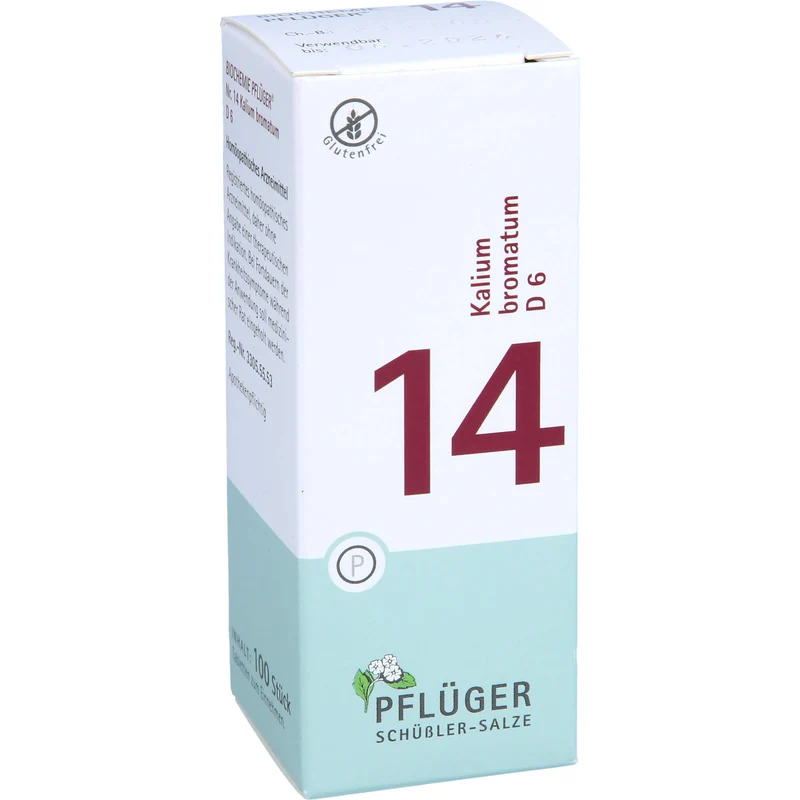 Pflüger Biochemie Nr.14 Kalium bromatum D6 Tabletten, 100 St. Tabletten