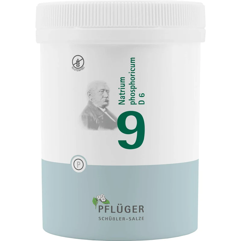 Pflüger Biochemie Nr.9 Natrium phosphoricum D6 Tabletten, 1000 St. Tabletten