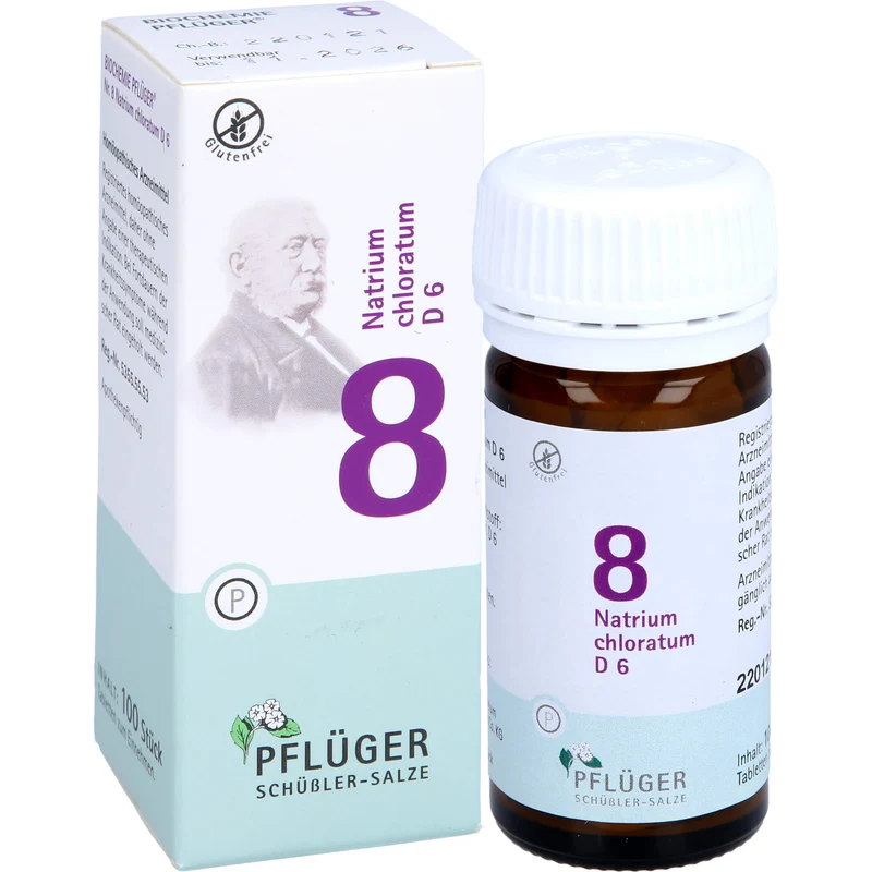 Pflüger Biochemie Nr.8 Natrium chloratum D6 Tabletten, 100 St. Tabletten