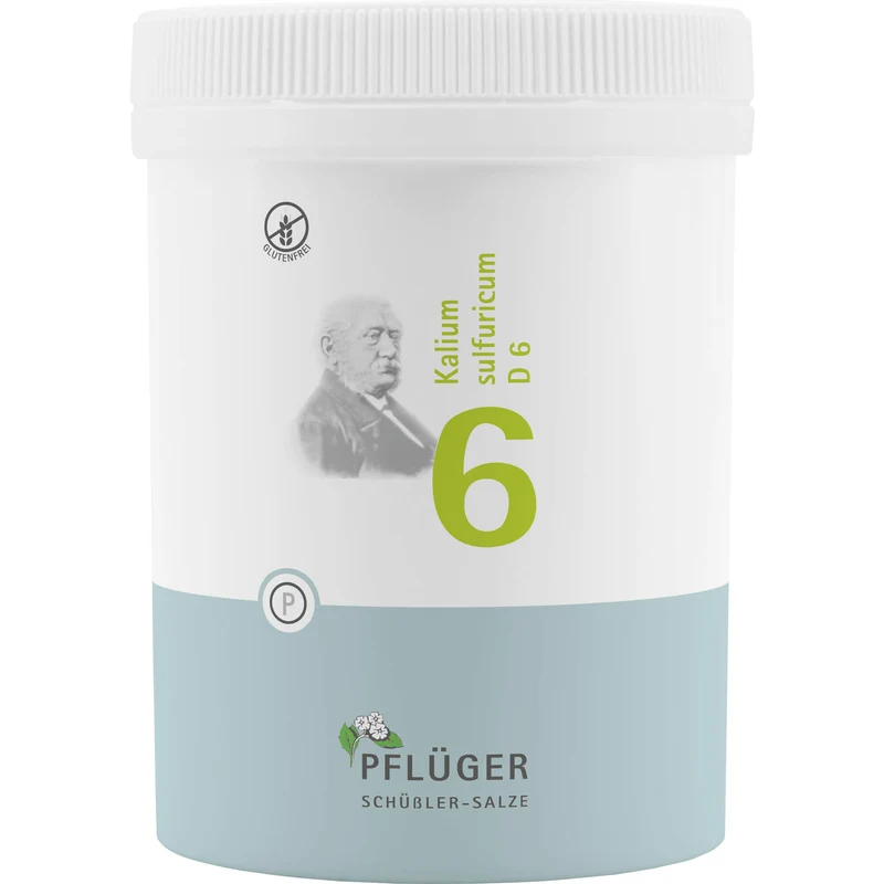 Pflüger Biochemie Nr.6 Kalium sulfuricum D6 Tabletten, 1000 St. Tabletten