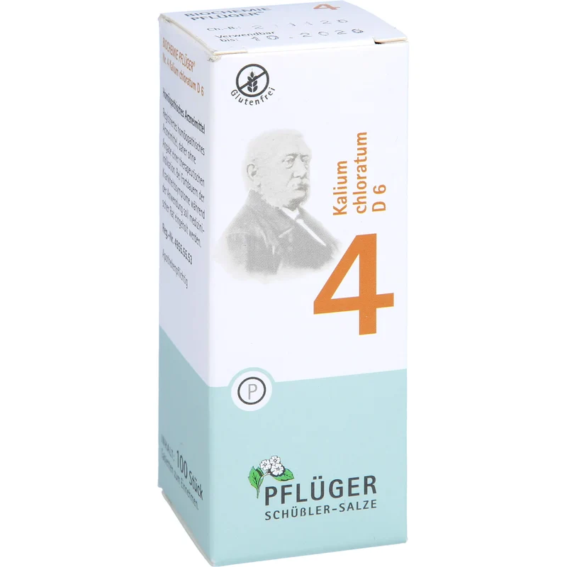 Pflüger Biochemie Nr.4 Kalium chloratum Tabletten, 100 St. Tabletten
