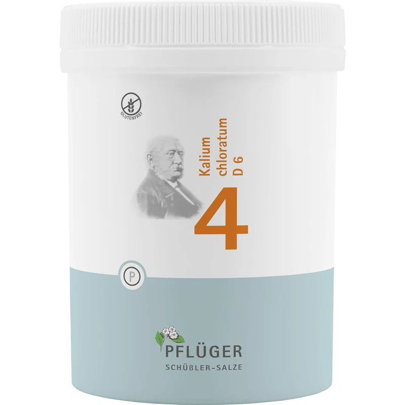 Pflüger Biochemie Nr.4 Kalium chloratum D6 Tabletten, 1000 St. Tabletten