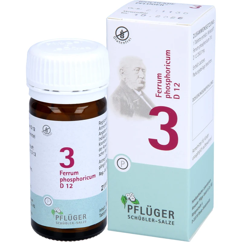 Pflüger Biochemie Nr.3 Ferrum phosphoricum D12 Tabletten, 100 St. Tabletten