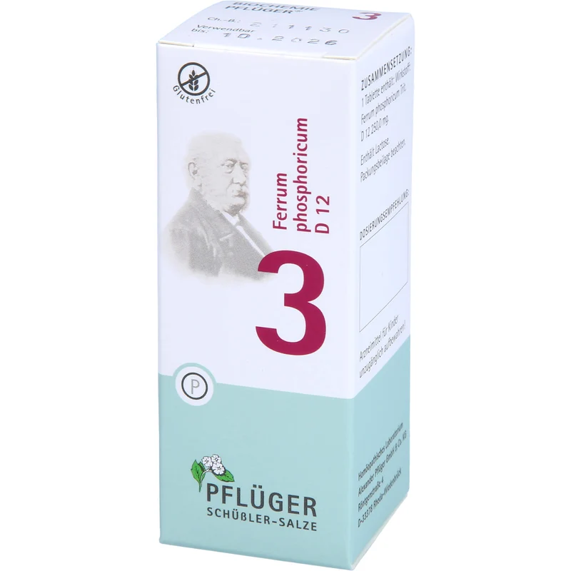 Pflüger Biochemie Nr.3 Ferrum phosphoricum D12 Tabletten, 100 St. Tabletten