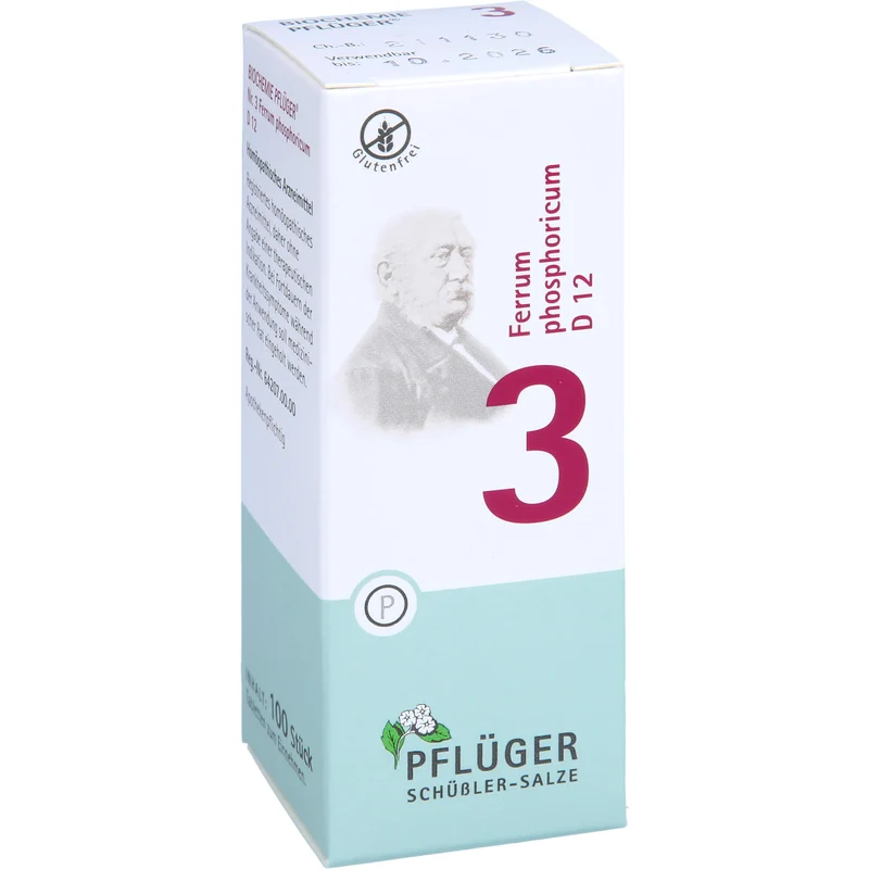 Pflüger Biochemie Nr.3 Ferrum phosphoricum D12 Tabletten, 100 St. Tabletten