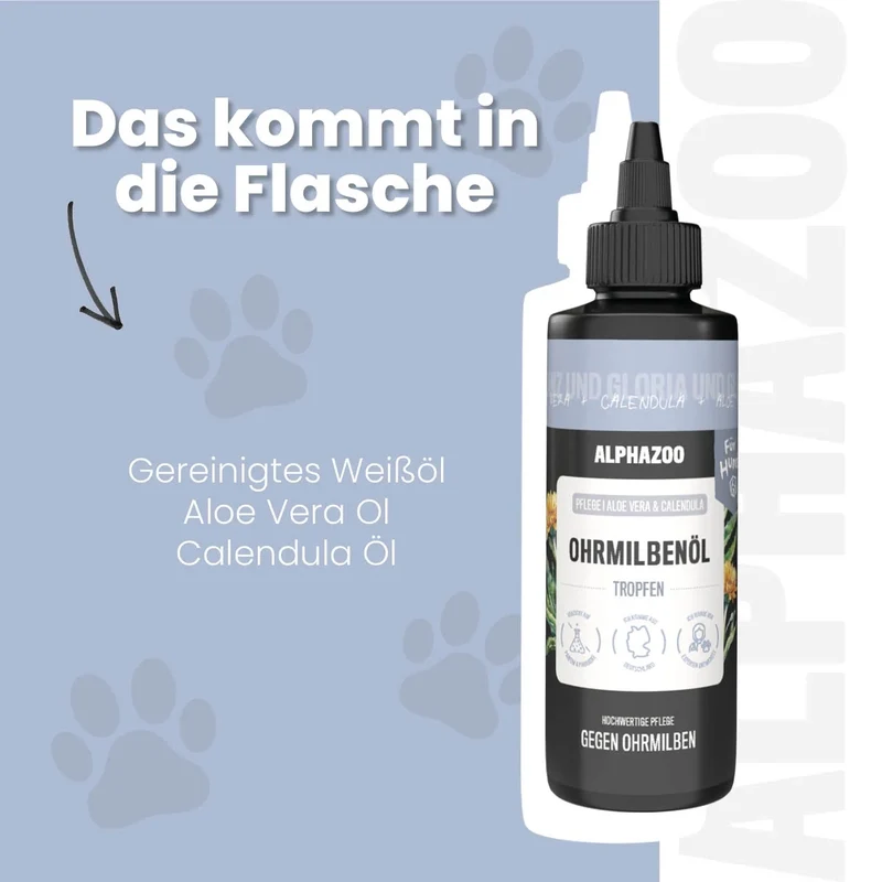 Ohrmilbenöl für Hunde