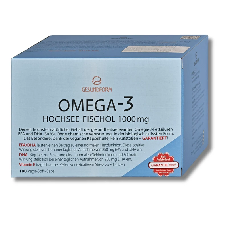 GESUNDFORM Omega-3 Fischöl 1000mg