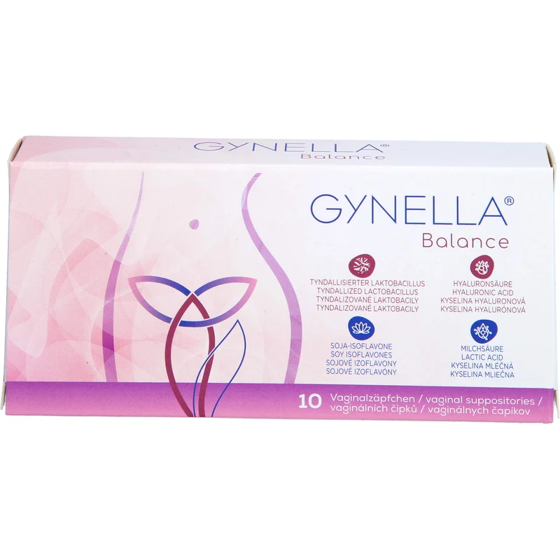 GYNELLA Balance Vaginalzäpfchen zur Aufrechterhaltung der Vaginalschleimhaut, 10 St. Zäpfchen