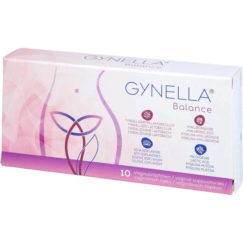 GYNELLA Balance Vaginalzäpfchen zur Aufrechterhaltung der Vaginalschleimhaut, 10 St. Zäpfchen