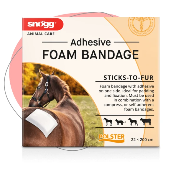 Snögg Animal Care Schaumstoff Polster Bandage Adhesive 22cm x 2m