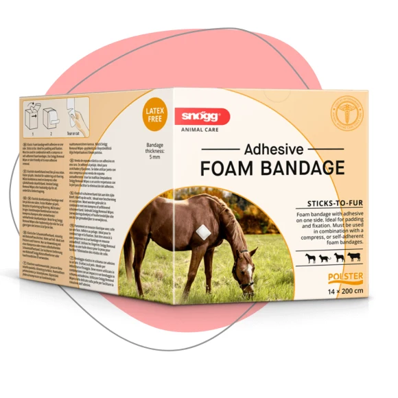 Snögg Animal Care Schaumstoff Polster Bandage Adhesive 14cm x 2m