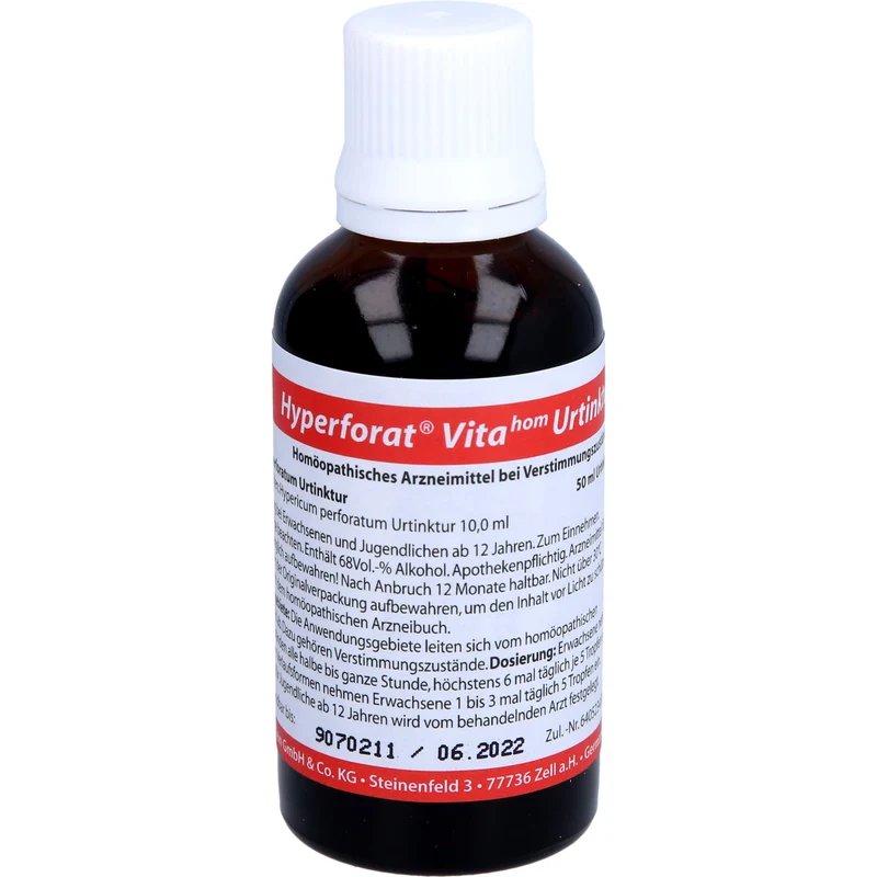 Hyperforat Vitahom Urtinktur, 50 ml Lösung