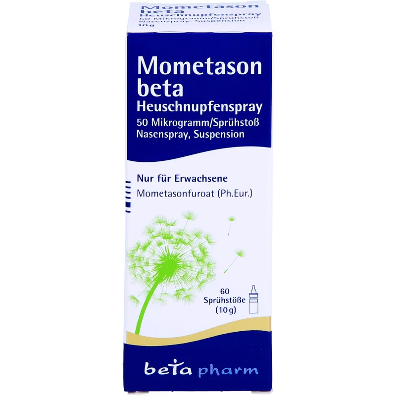 Mometason beta Heuschnupfenspray 50 Mikrogramm/Sprühstoß Nasenspray, Suspension, 10 g Spray