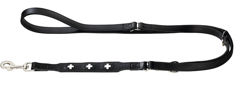 SWISS Set Halsband & Leine | schwarz