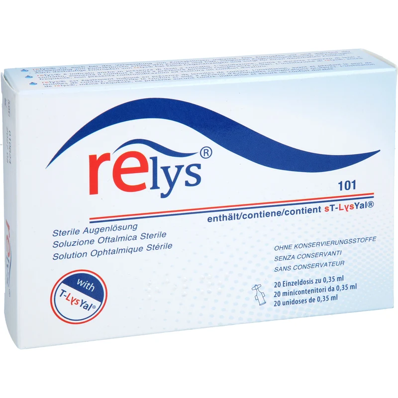 RELYS Augentropfen für tiefgehende Befeuchtung und Reizlinderung, 20 St. Einzeldosispipetten