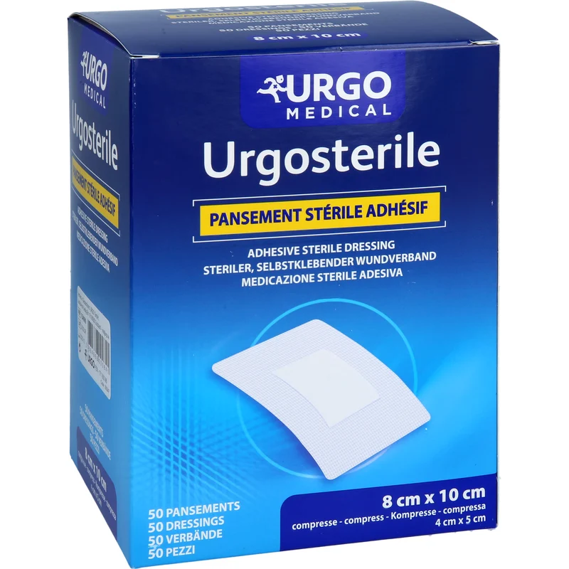Urgosterile steriler, selbstklebender Wundverband 10 cm x 8 cm, 50 St. Pflaster