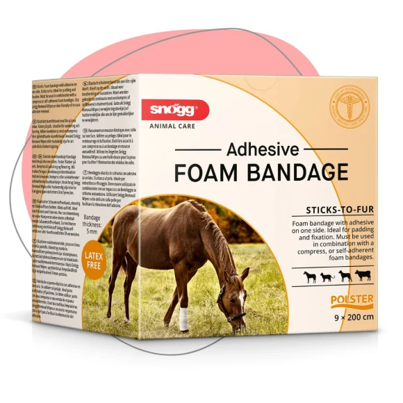 Snögg Animal Care Schaumstoff Polster Bandage Adhesive 9 cm x 2m