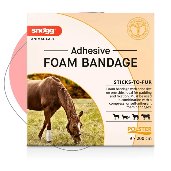 Snögg Animal Care Schaumstoff Polster Bandage Adhesive 9 cm x 2m