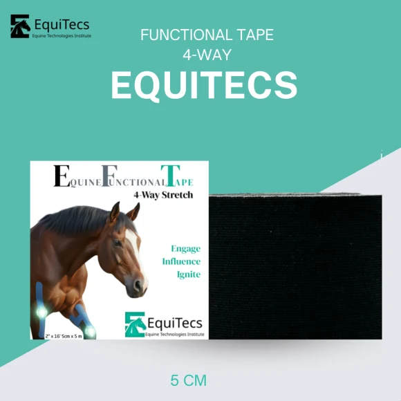 EquiTecs - Biomechanisches Tape 4-Way 5cmx5m Schwarz