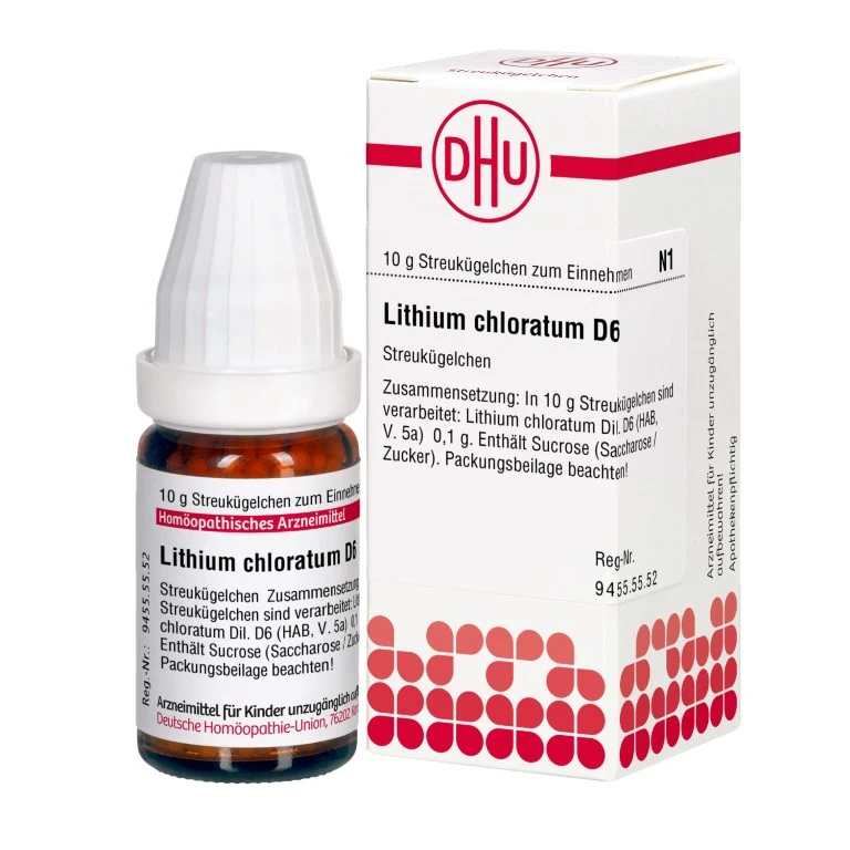 DHU Lithium chloratum D6 Globuli, 10 g Globuli