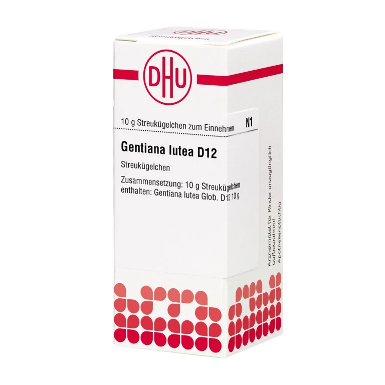 DHU Gentiana lutea D12 Globuli, 10 g Globuli