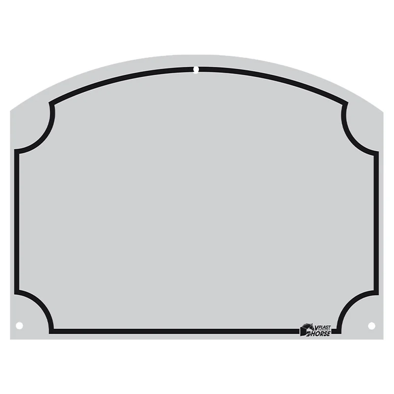 Stal Naamplaatje 70x95 mm