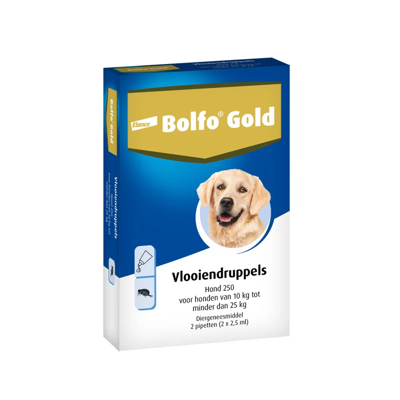 Bolfo Gold Vlooiendruppels Hond - 10 tot 25 kg - 250 mg