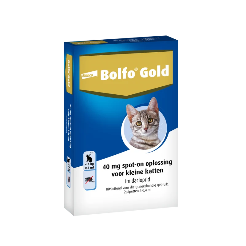 Bolfo Gold Vlooiendruppels Kat - Tot 4 kg - 40 mg