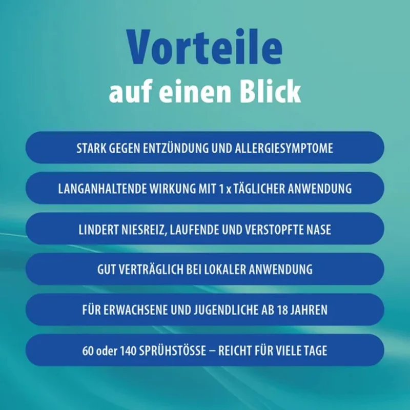 PUREN Mometason Heuschnupfenspray 50 Mikrogramm/Sprühstoß Nasenspray, 18 g Lösung