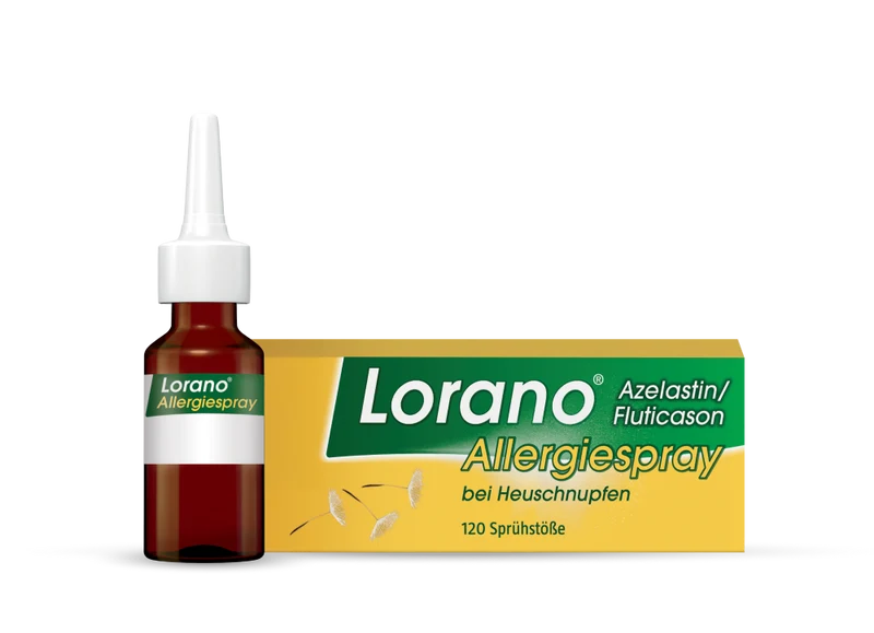 Lorano Azelastin/Fluticason Allergiespray bei Heuschnupfen, 1 St. Spray