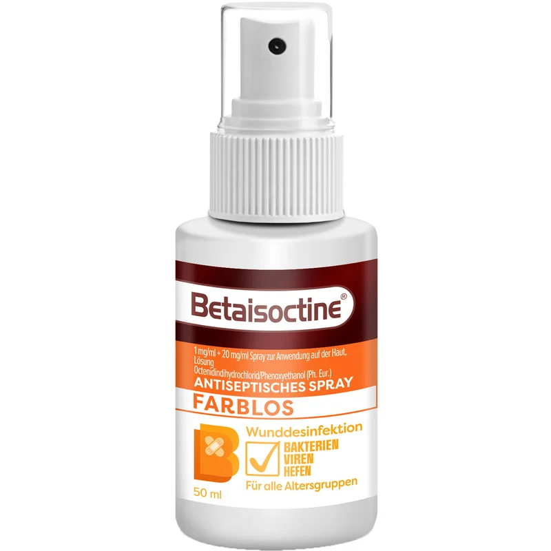 Betaisoctine Antiseptisches Spray farblos, 50 ml Spray
