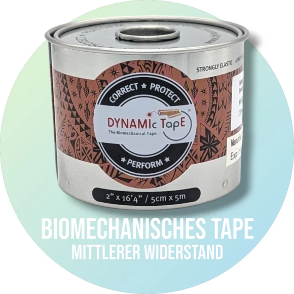 Dynamic Tape – Beige & Black Tattoo – mittlerer Widerstand 7,5cmx5m