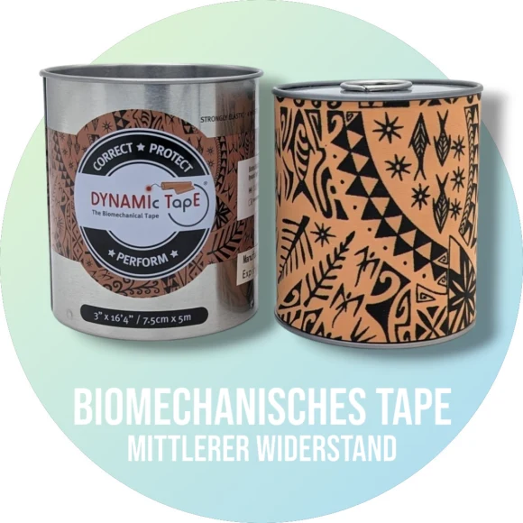 Dynamic Tape – Beige & Black Tattoo – mittlerer Widerstand 5cmx5m