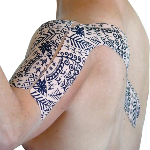 Dynamic Tape – Beige & Black Tattoo – mittlerer Widerstand 5cmx5m
