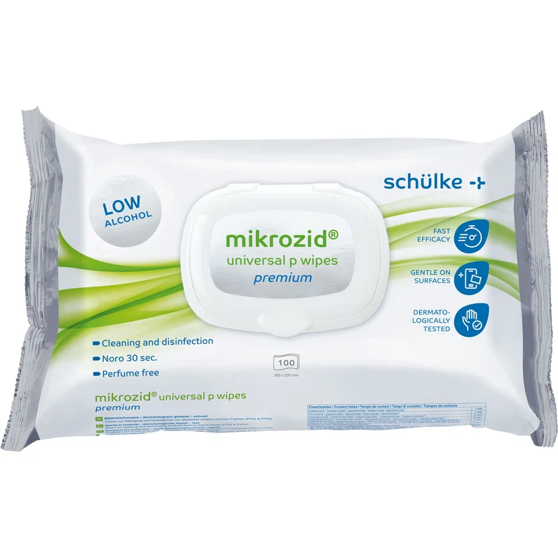 Schülke mikrozid universal p wipes premium maxi - Flächendesinfektionstücher, 100 St. Tücher