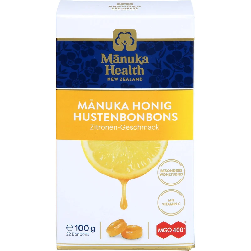 Manuka Health MGO 400+ Zitronen Lutschbonbons, 100 g BON