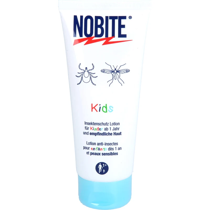 NOBITE Kids Insektenschutz Lotion ab 12 Monaten und für empfindliche Haut, 100 ml Lotion