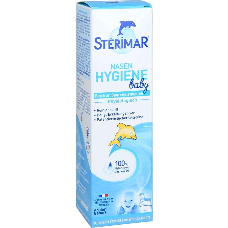 STERIMAR Nasenhygiene Baby 2 in 1 Nasenspray und Spülung zum Befeuchten der Nasenschleimhaut, 100 ml Lösung