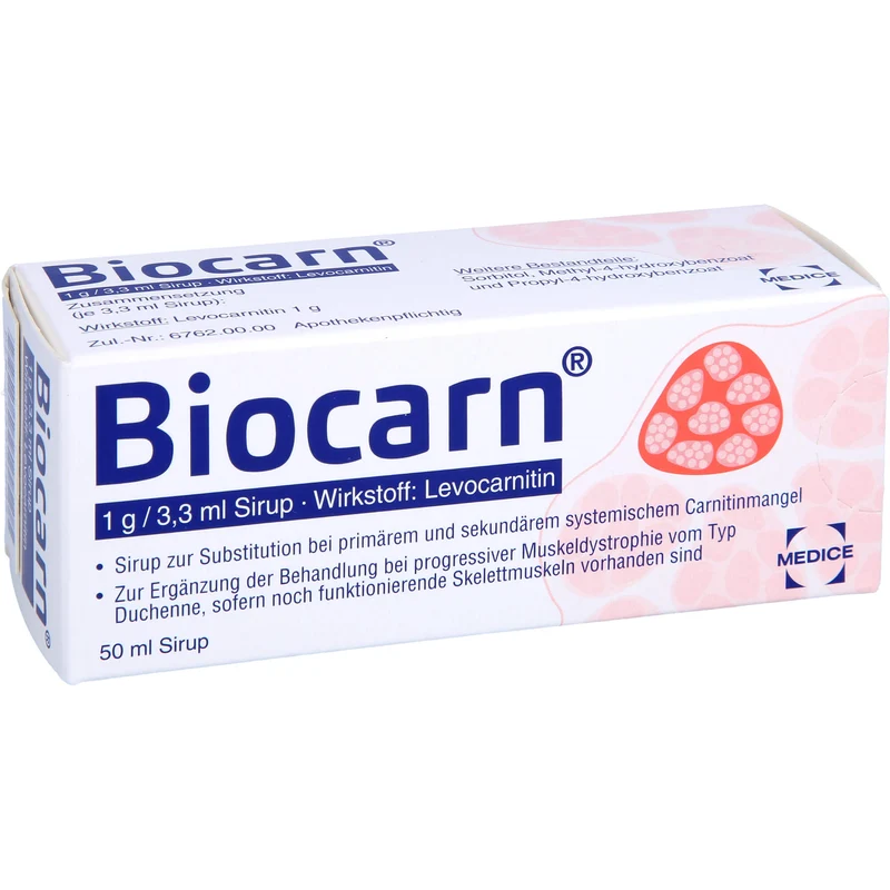MEDICE Biocarn Sirup bei Carnitinmangel, 50 ml Lösung