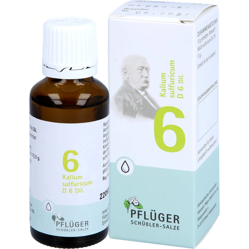 Biochemie Nr.6 Kalium sulfuricum D6 Pflüger Dil., 30 ml TRO