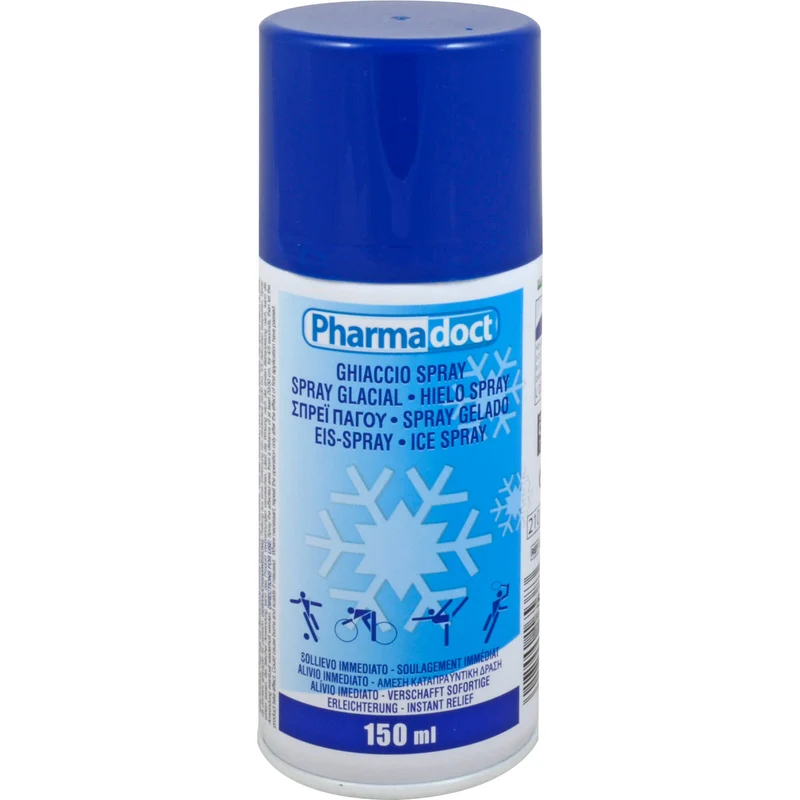 Pharmadoct Eis Spray zur Linderung von Prellungen und Stauchungen, 150 ml Lösung