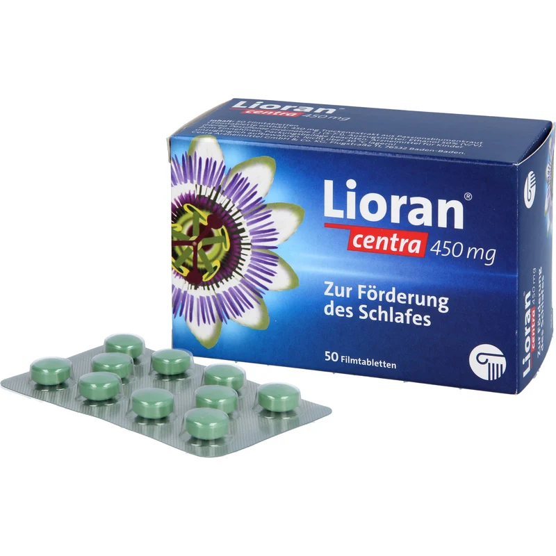 Lioran centra 450 mg Filmtabletten zur Förderung des Schlafes, 50 St. Tabletten