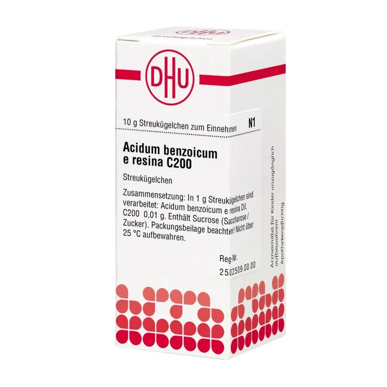 DHU Acidum benzoicum e resina C200 Globuli, 10 g Globuli