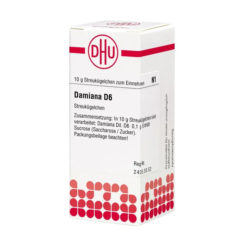 DHU Damiana D6 Globuli, 10 g Globuli