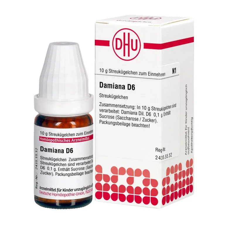 DHU Damiana D6 Globuli, 10 g Globuli