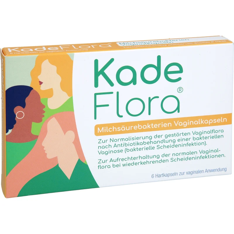 KadeFlora Milchsäurebakterien Vaginalkapseln zum Aufbau und Erhalt der Vaginalflora, 6 St. Kapseln