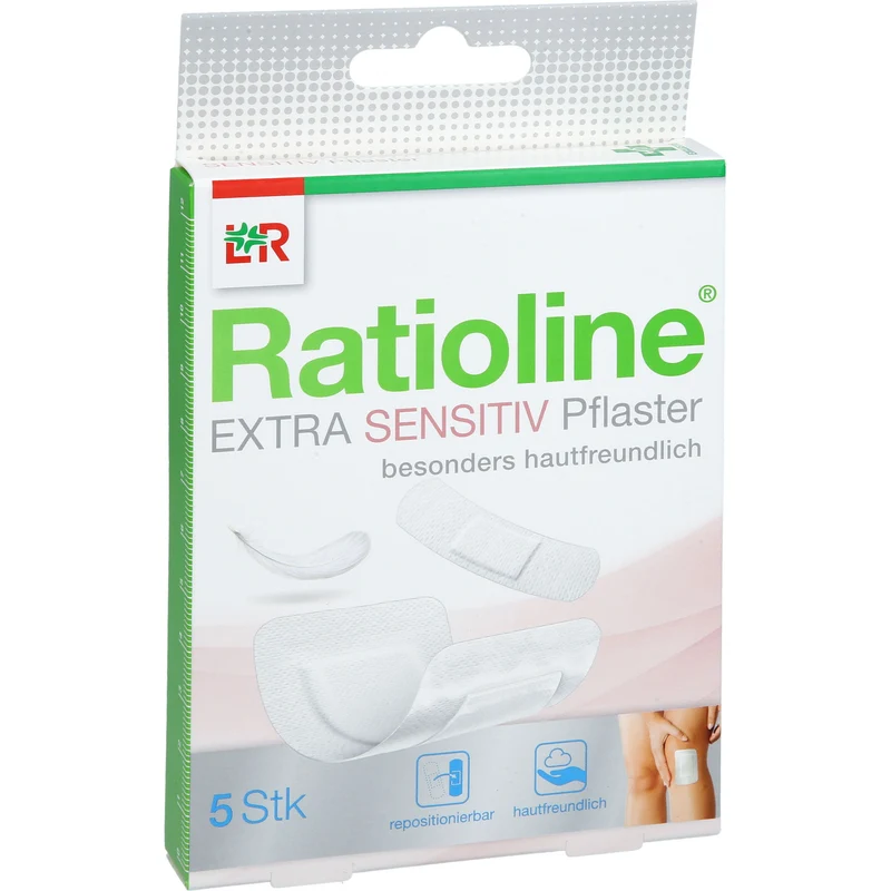 Ratioline Extra Sensitiv Pflaster in 2 Größen, 5 St. Pflaster