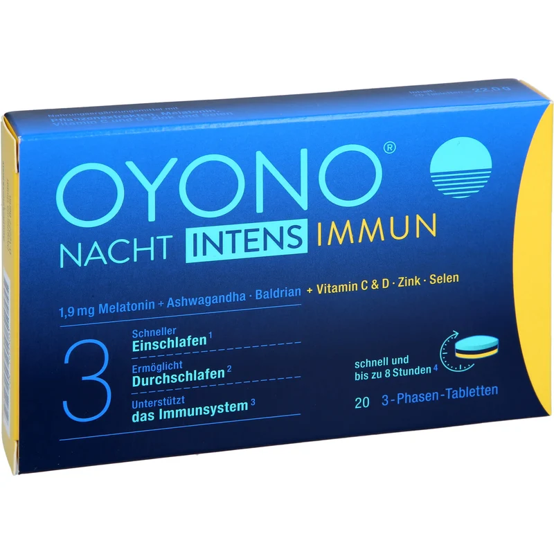 OYONO Nacht Intens Immun 3-Phasen Tabletten, 20 St. Tabletten