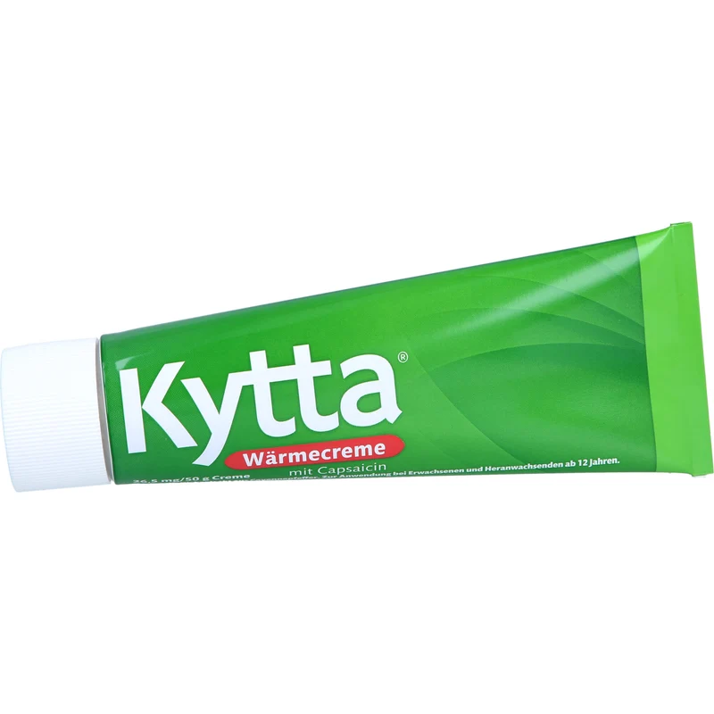 Kytta Wärmecreme mit Capsaicin gegen Muskelschmerzen & Verspannungen, 100 g Creme